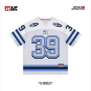 RJPKIDS Jersey Anak Oversize Number 39 Hockey Rugby Bahan Dryfit Brazil/Milano Sreatwear Vintage Olahraga Pakaian Kaos Anak Jersey Anak Adem Nyaman untuk Semua Musim - Outdoor