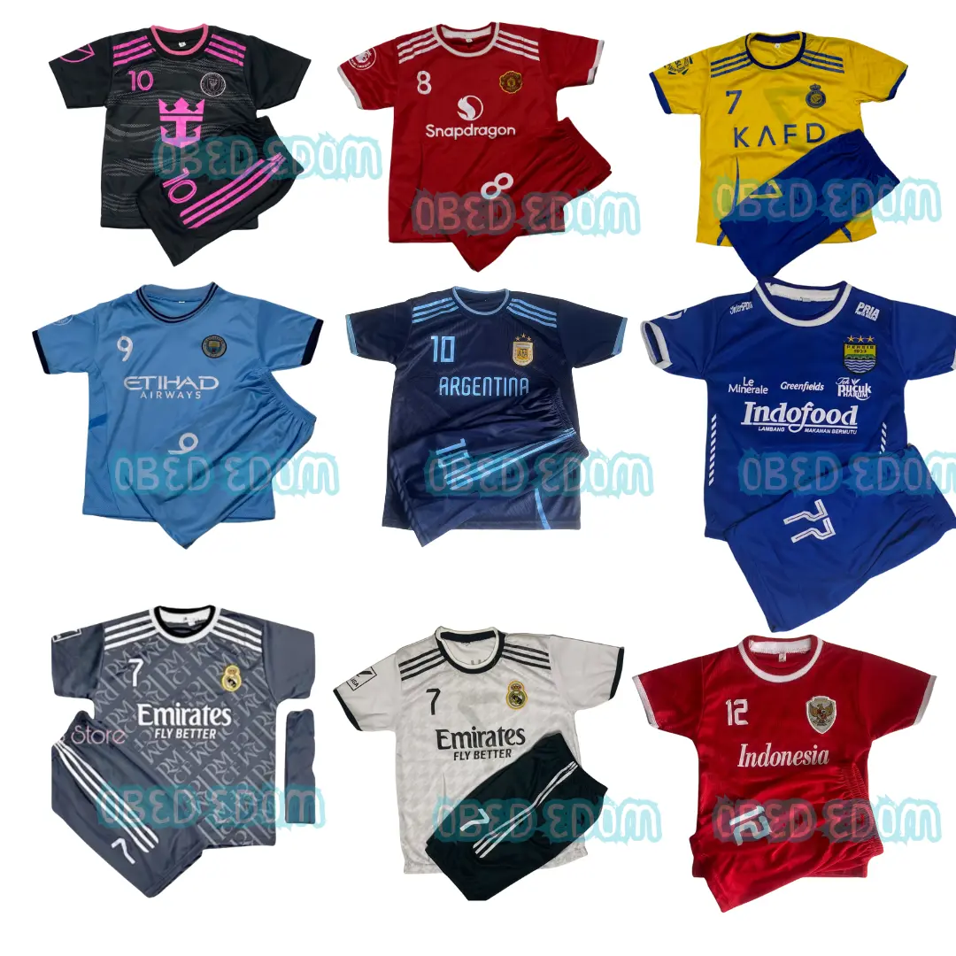 Setelan Sepak Baju Bola Anak Laki-Laki Coocloth - Model Terbaru dengan Kaos Futsal Berkualitas - Sport, Outdoor baju olahraga al azhar Jersey baju  messi real timnas
