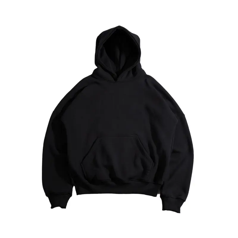 Erfolgreich Hoodie Boxy Polos Oversize Pria Wanita Basic Fleece 2