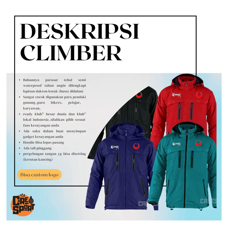 Jaket Ojol Berkualitas untuk Pria dan Wanita GRAB custom nama daerah area bebas bisa request bisa polos - CLIMBER Gunung Panjang Parasut 7