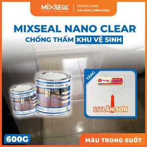 Chống thấm sàn khu vệ sinh trong suốt Mixseal Nano Clear - 600g