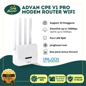 Advan Modem 4G LTE Router CPE V1 pro 4G LTE Garansi Resmi 4 Antena