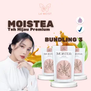 BUNDLING 3 MOISTEA | TEH HIJAU PREMIUM | BPOM
