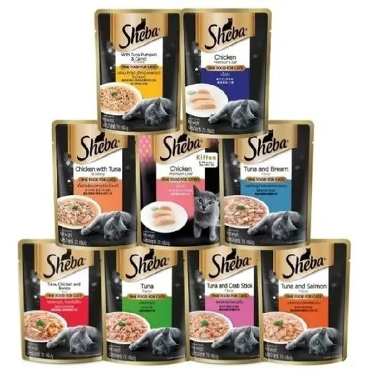 [Mix & Match Any Flavour] Sheba Cat 24 Pouch Bundle - Sheba Cat Wet Pouch Food 70g