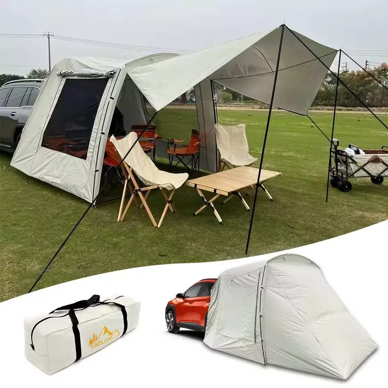 Car Trunk Rear Tent Universal SUV Tailgate Camping Shelter Anti-UV Waterproof UK 2