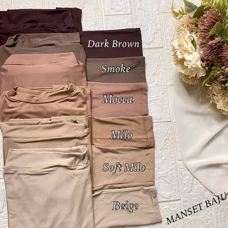 MANSET BAJU POLOS SPANDEK FIT HITAM TERMURAH WANITA MUSLIM 7