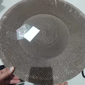 Rumah Anabul Papan Garukan Kucing Mainan Bentuk Oval - 2in1 Pet Scratcher Serbaguna - Cat Scratch Board Tebal - Cakaran Kucing - Papan Garuk Mainan Cakaran Kucing - Cat Scratcher Cakaran Tempat Tidur Kucing - Cat Toys