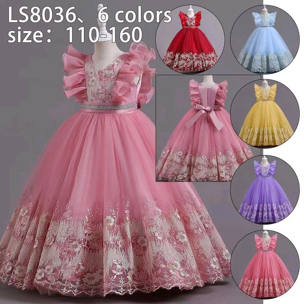 GAUN PESTA ANAK/GAUN NATAL ANAK/GAUN ULANG TAHUN ANAK IMPORT 3-12THN
