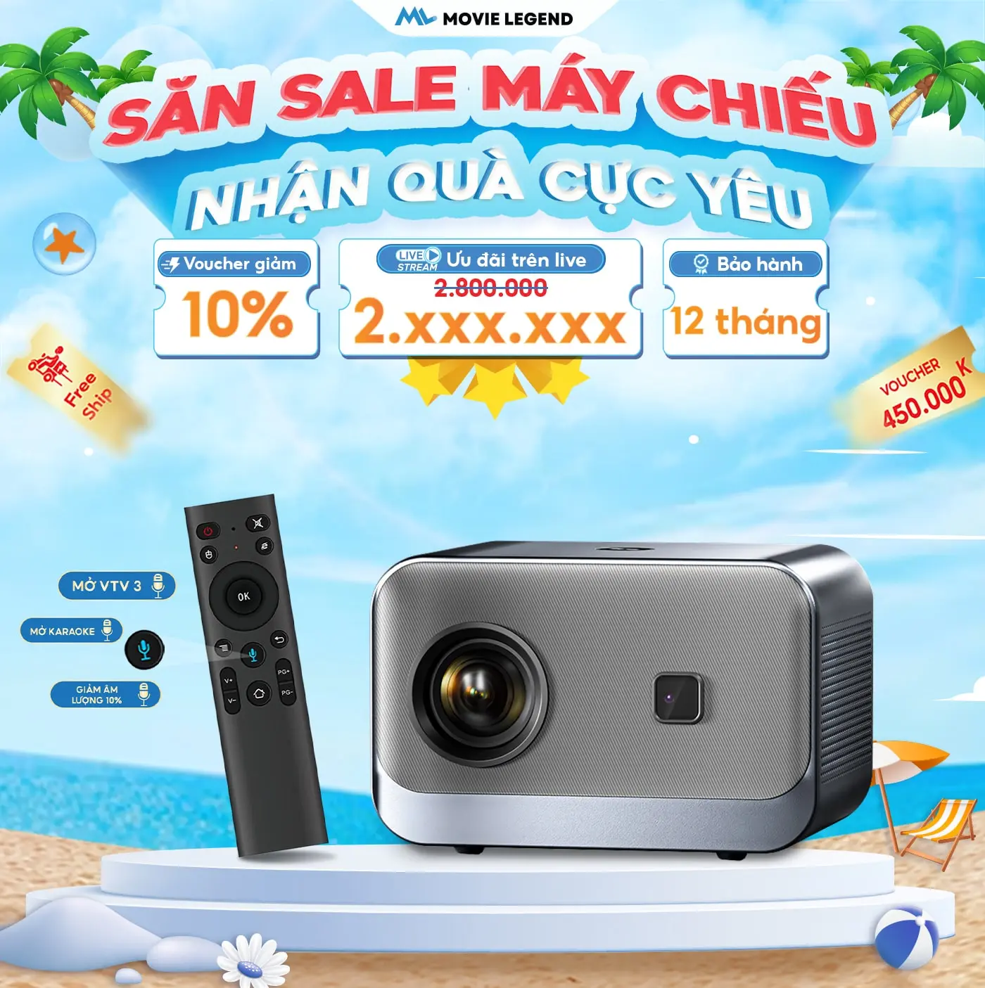 [ Mall ] Máy Chiếu S7 Pro - Máy Chiếu Movie Legend