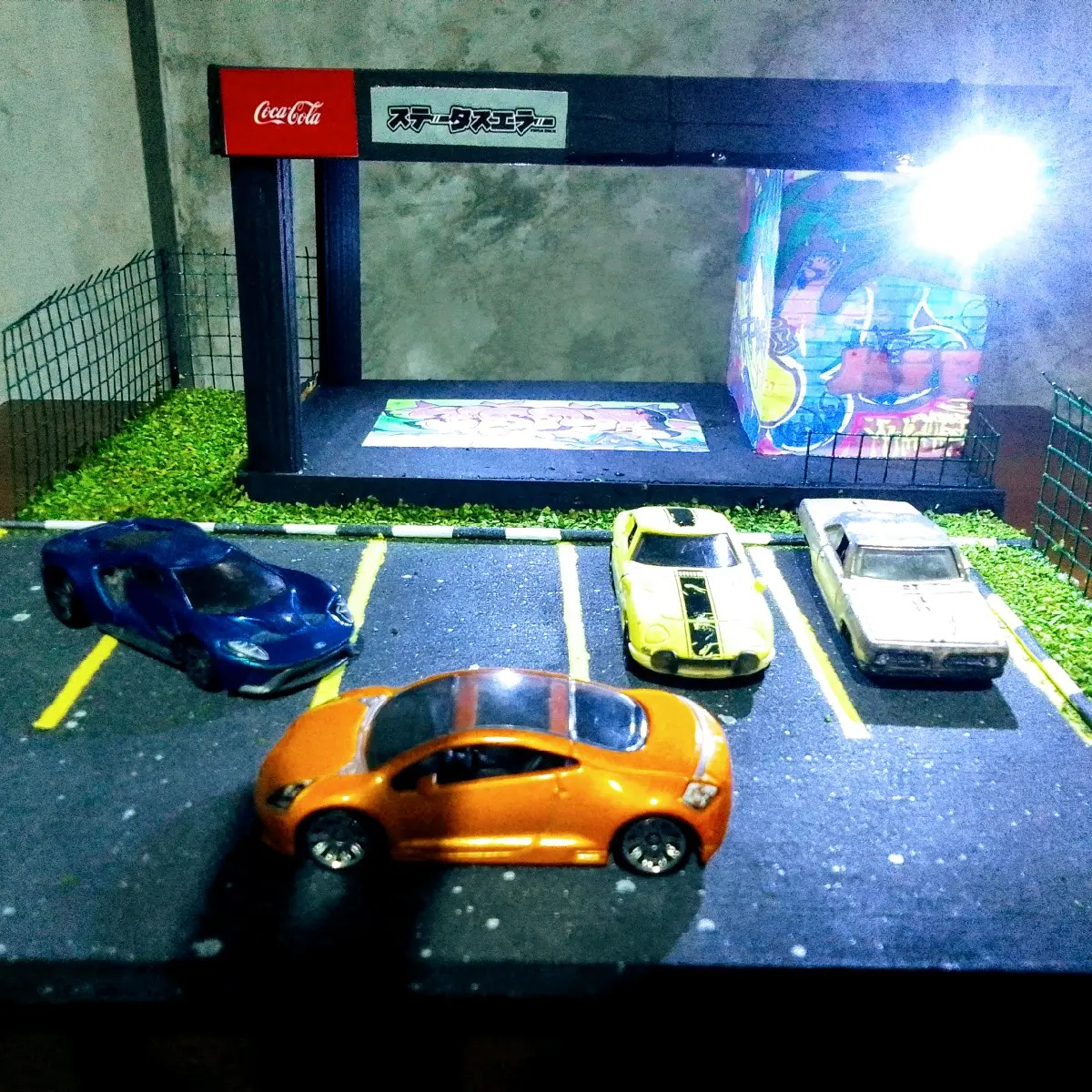 diorama parkiran gravity showroom
