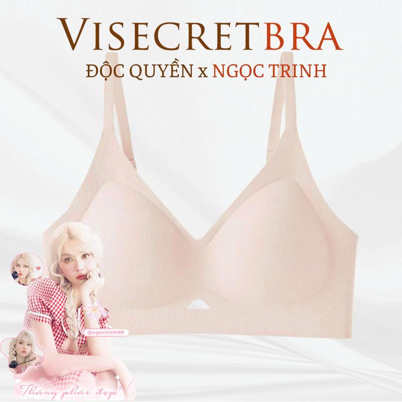 ĐỘC QUYỀN NGỌC TRINH x LIVE x Bản Cài Thường x Mút Dày 2.5cm Áo Lót Su Nữ Nâng Vòng 1 Không Gọng Áo Bra Chất Su Mỏng Không Gọng Có Mút Đệm Tròn Gom Quả Chống Xệ Hạn Chế Ngấn Mỡ Lưng -- VN241050 Nữ