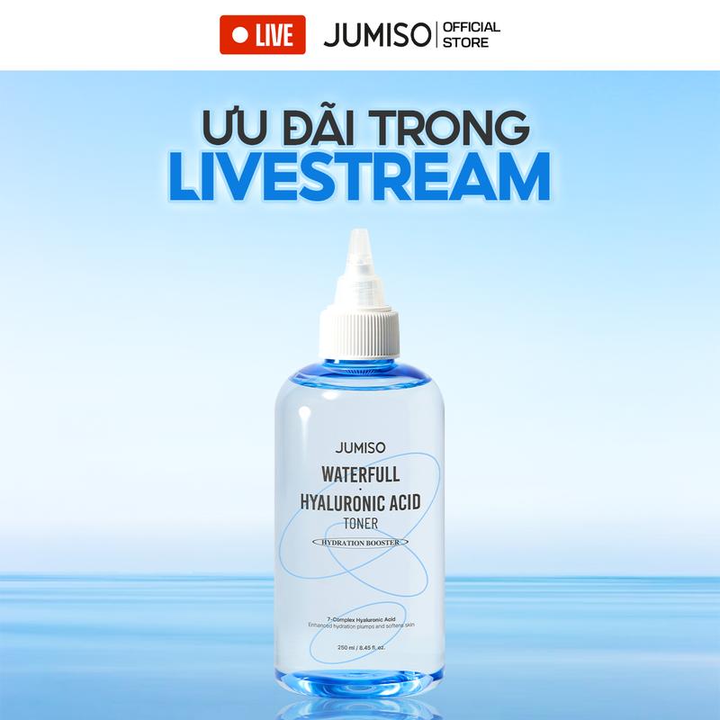 [ĐỘC QUYỀN] Nước hoa hồng cấp ẩm JUMISO Waterfull Hyaluronic Acid Toner 250ml