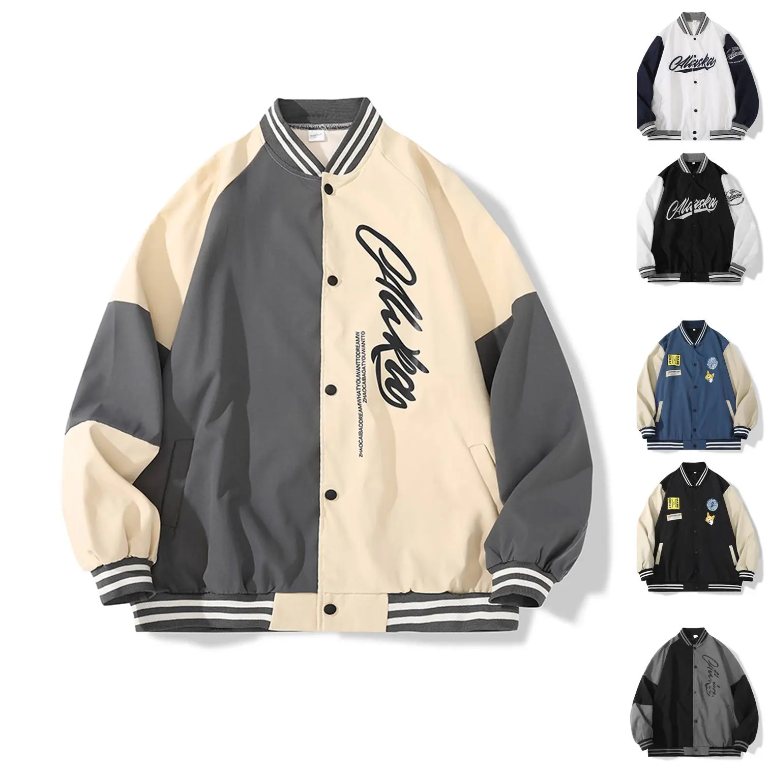 Men Jacket Korean Casual Fashion Comfortable and durable Baseball Collar Jackets Jaket Lelaki