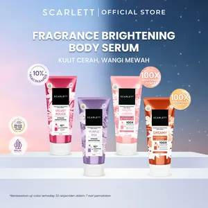 【EXCLUSIVE】SCARLETT Fragrance Brightening Body Serum All Variants 170ml - Velvet Rouge | Purple Kiss | Garden Of Whisper | Dreamy - Kulit Cerah Lembab Sehat dan Wangi Mewah Seharian Solusi untuk Kulit Belang
