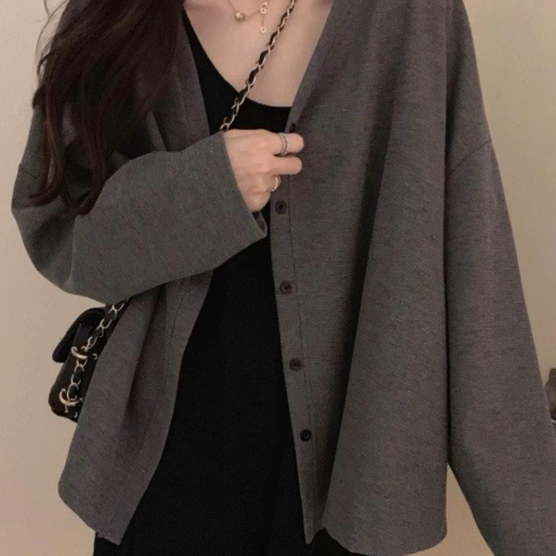 Áo khoác cardigan len tăm lông thỏ dáng lửng Bazic onee