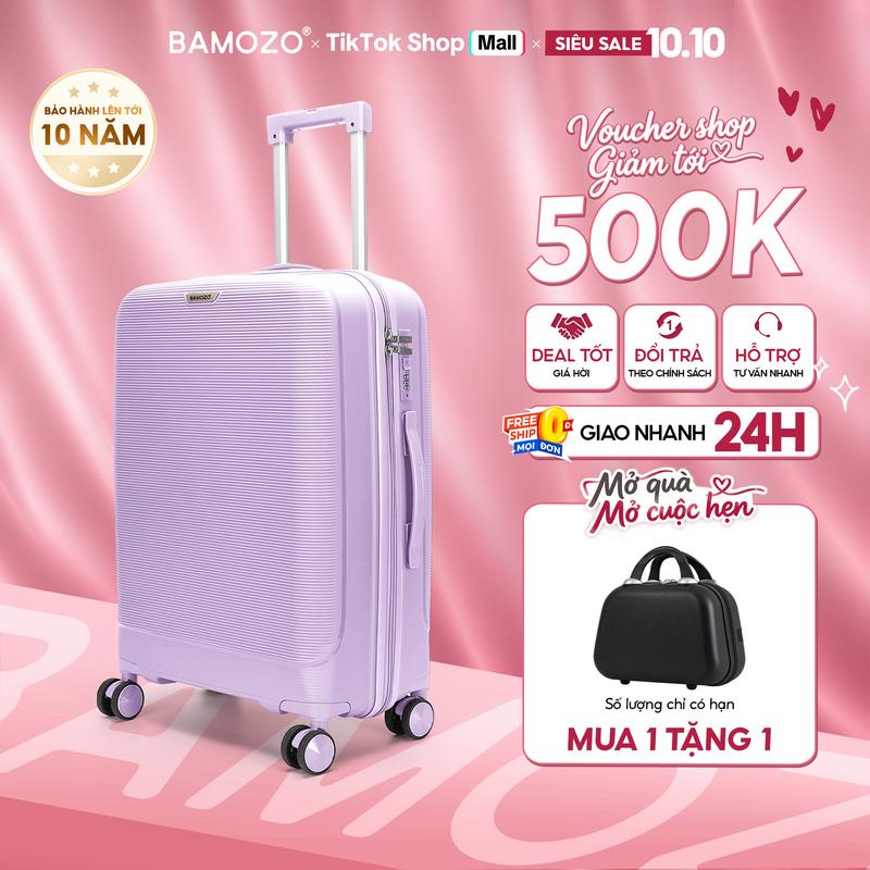 [XẢ CỰC GẮT] Vali Kéo Kiro Du Lịch Bamozo Chính Hãng Size 20/24/28 Nhựa PP Cao Cấp Chống Vỡ  Đàn Hồi Siêu Bền, Hành Lý Xách Tay Ký Gửi Đi Du Học Vali Về Quê _KIRO