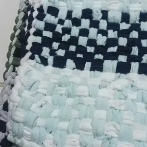 Keset Anyam tebal Bahan kain mudah menyerap | Keset kaki | Keset Lantai Dekorasi Perca