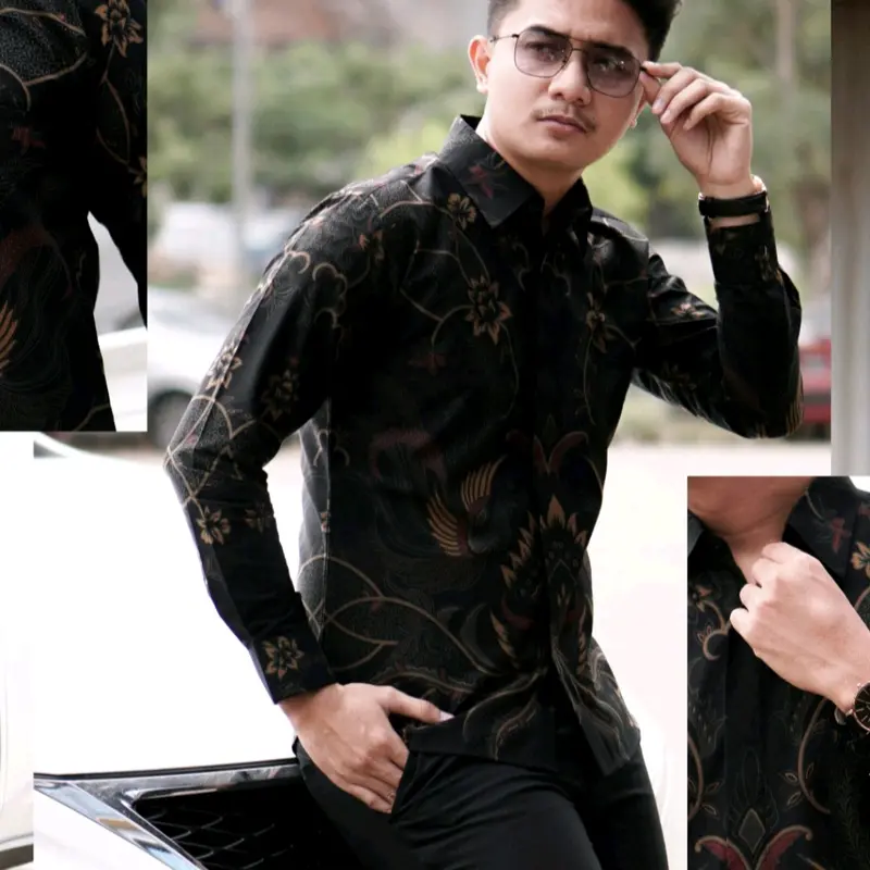 ARGANI Premium kemeja batik pria modern lengan panjang exclusive kekondangan pesta kekantor 2