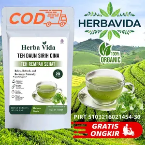 Teh Daun Sirih Cina Herbal Premium : Membantu Rematik, Asam Urat, Bengkak isi 20 - 30 Tea bag