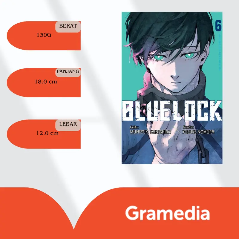 Gramedia Mega - Blue Lock 6 - Muneyuki Kaneshiro 3