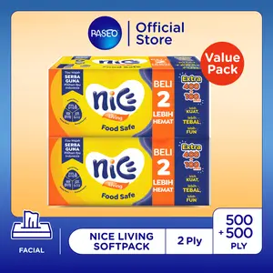 Nice Living Facial Soft Pack 400 + 100 Helai (Beli 2 Lebih Hemat)