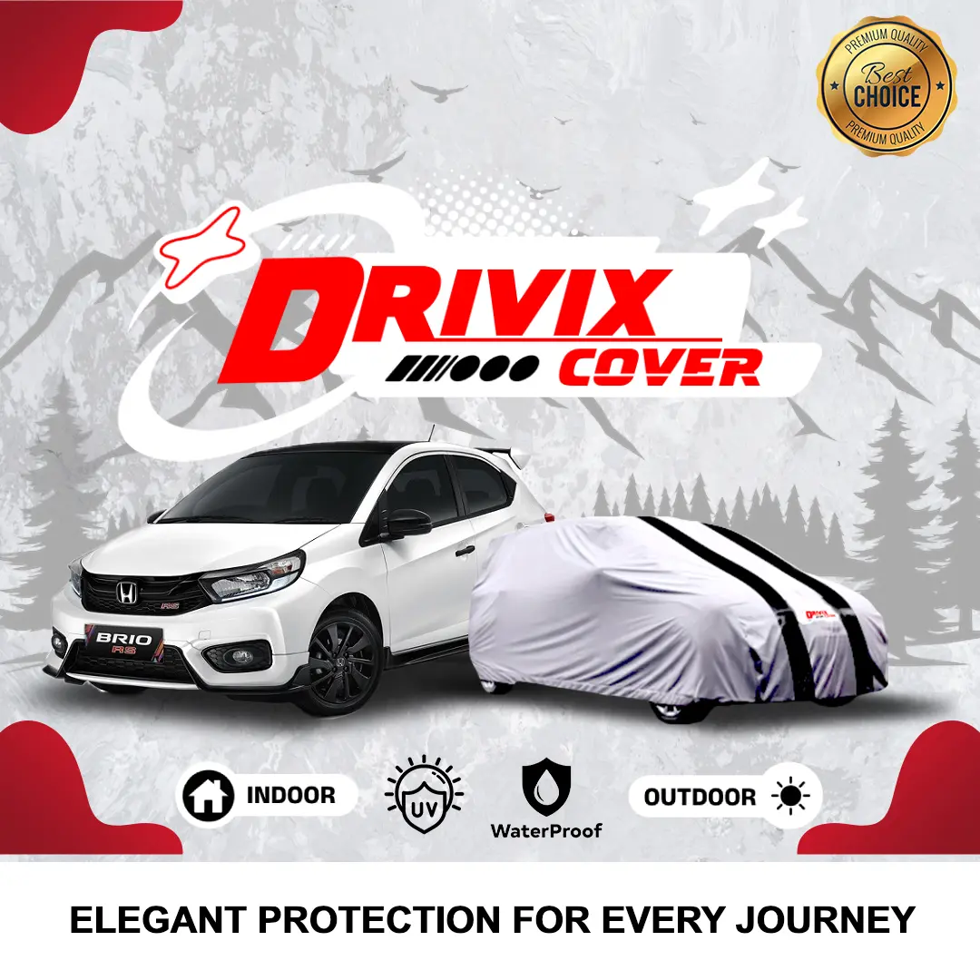 [DRIVIX] Cover Sarung Sarung Mobil Mantel Honda Brio Indoor Outdoor Terbaik Termurah | High Quality Aksesoris Car Karet super
