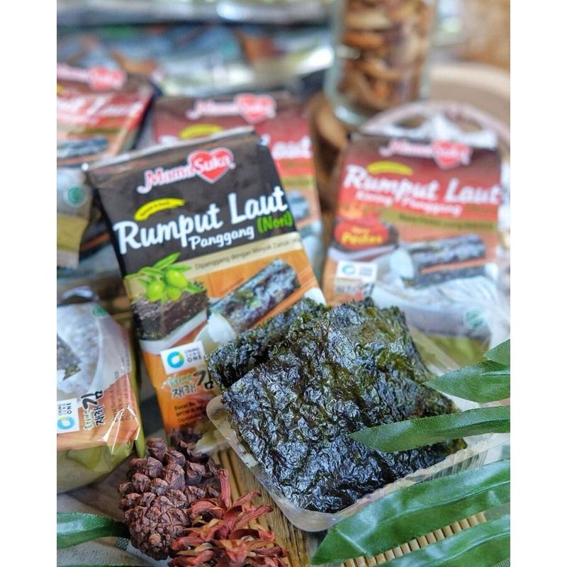 Mamasuka Roasted Seaweed Snack Rumput Laut (GIM) 9gr (4,5gr x 2) Original - 1pack 4