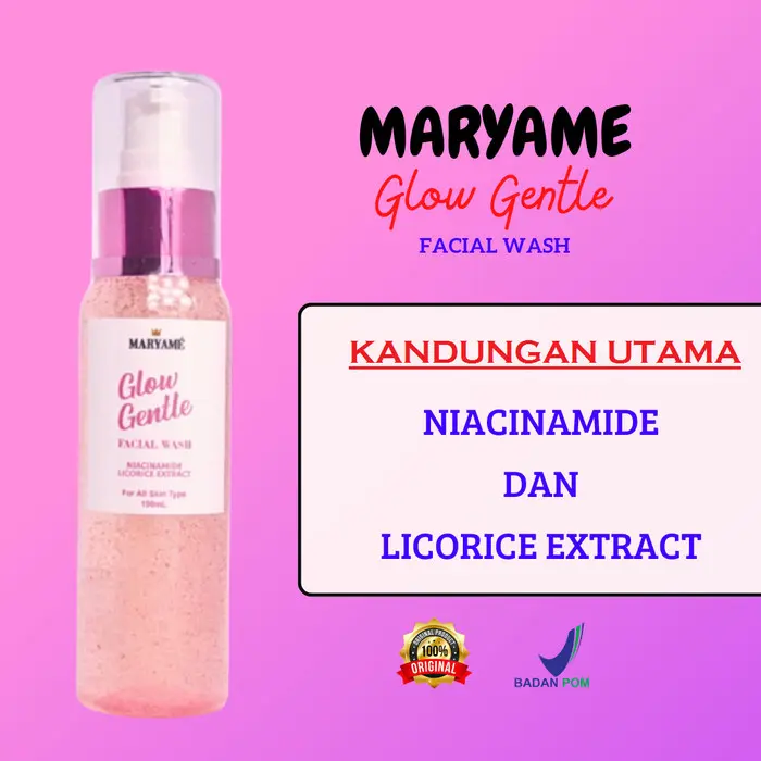 Bundle Skincare Maryame Beauty Glow Up Day & Night Cream Facial Wash Terbaru