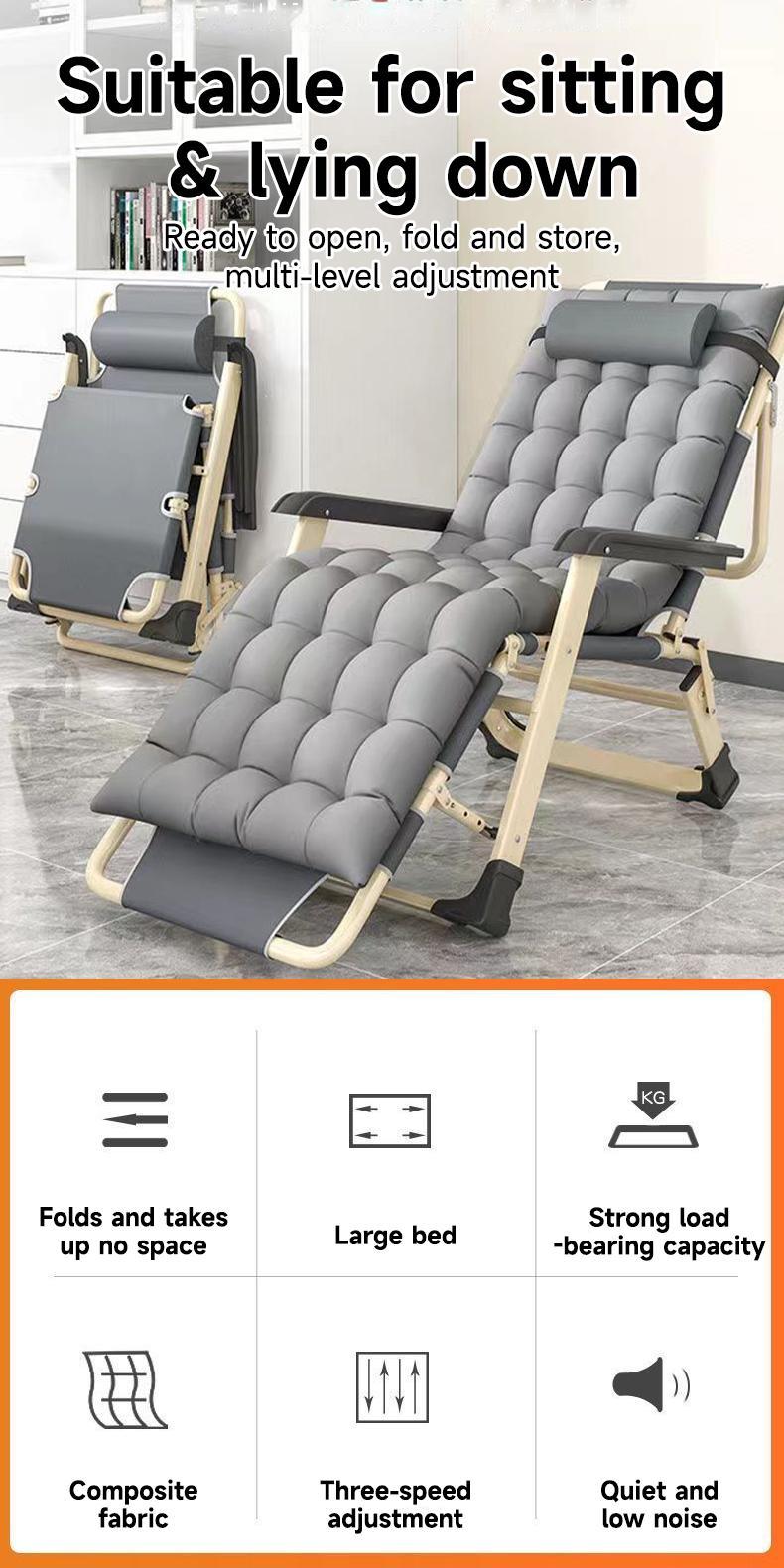 Product Introduction of 【SG Local Seller】Upgrade 200cm Foldable Single Sofa Bed With Mattress Folding Lazy Sleeping Army Chair Portable Camping/Office/Home/Living Room Recliner Lounge Chair Bed 48