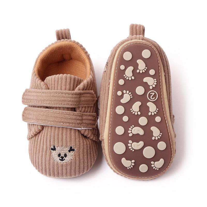 Product Introduction of 2023 Spring Embroidered Baby Bear Shoes with Velcro Stripe Children's Shoes and Walking Shoes 15