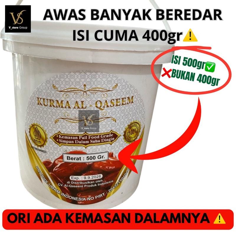 (PAKET 2EMBER) 500gr Per Ember EXP 2026 KURMA AL QASEEM EMBER KURMA AL QASIM AL QASEM 1