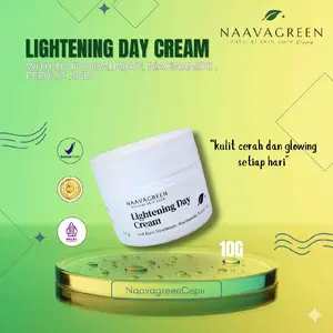 Naavagreen Lightening Day Cream -  Extract  Moisturizer Pelembab &  Pencerah Wajah Kusam & Hitam