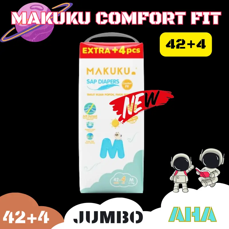 [BIG SALE 5.5] MAKUKU COMFORT FIT SAP DIAPERS PANTS 2