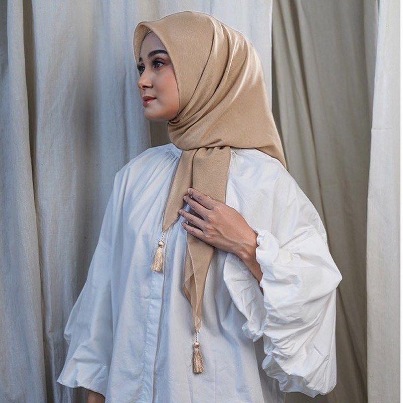 Hijab Segi Empat Paris Tassel Premium || Jilbab Paris Tassel  Part 2 Square 8