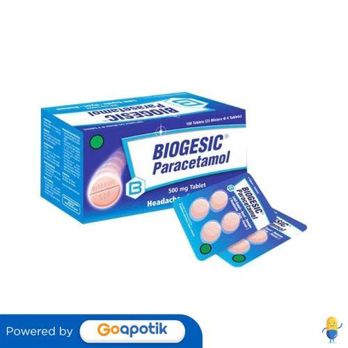 Gambar BIOGESIC 500 MG BOX 100 TABLET dari Apotek Manjur Sehat by GoApotik Kota Tangerang Selatan Tokopedia