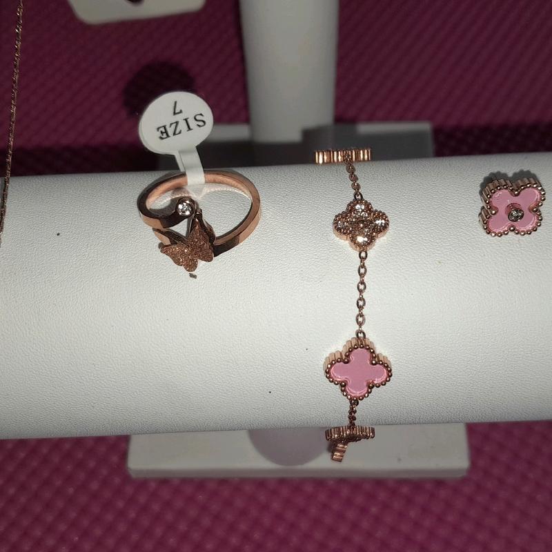Accessories Titanium 4pcs mix kalung,gelang,cincin,anting 3
