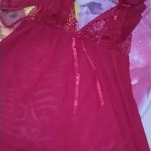 [Red Pink] Lingerie Dress Fit Hitam Big Jumbo Size Baju Tidur Daster Jumbo Wanita Premium X3P