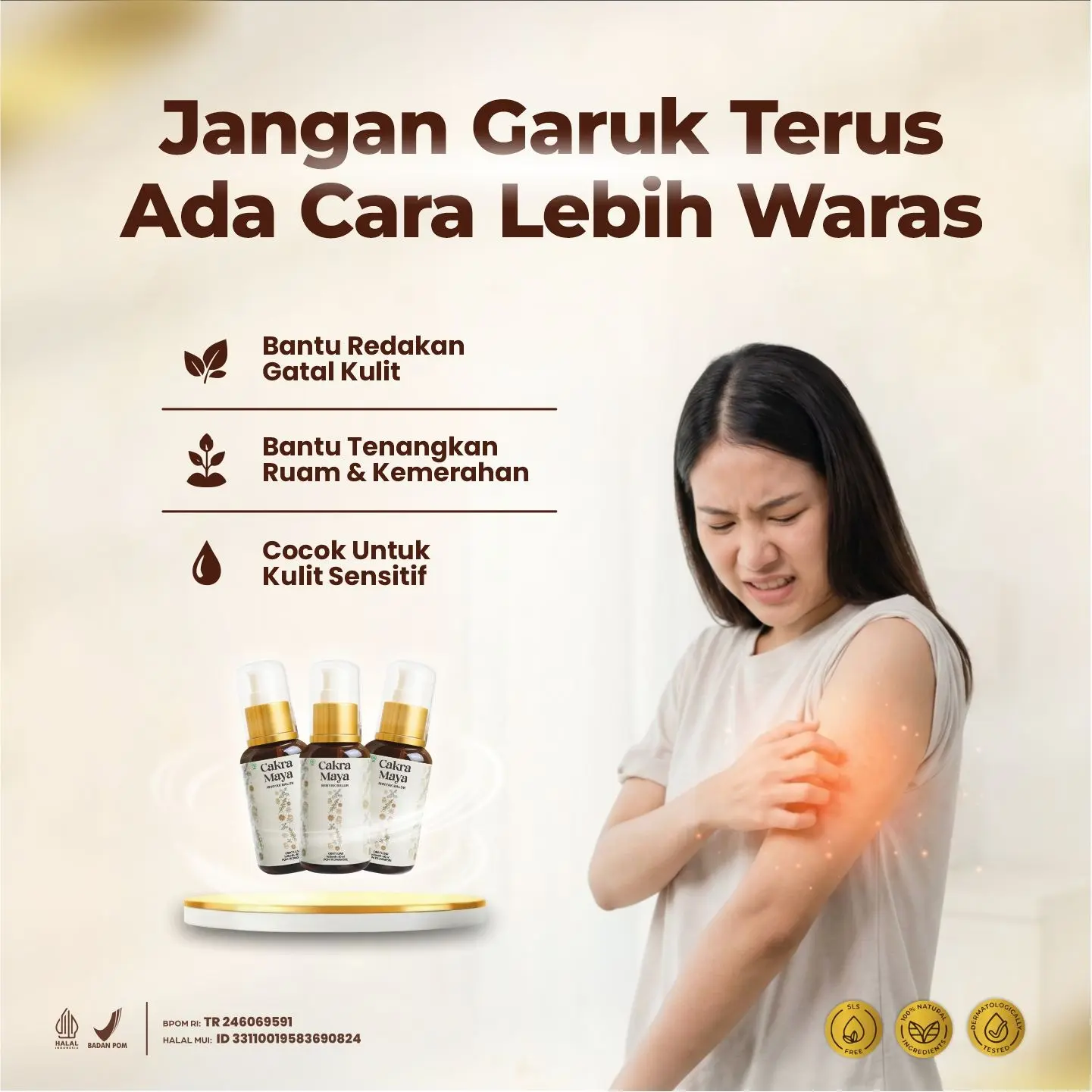 Minyak Balur Cakramaya Asli BPOM - Solusi Praktis Bantu Tenangkan Ruam Kemerahan