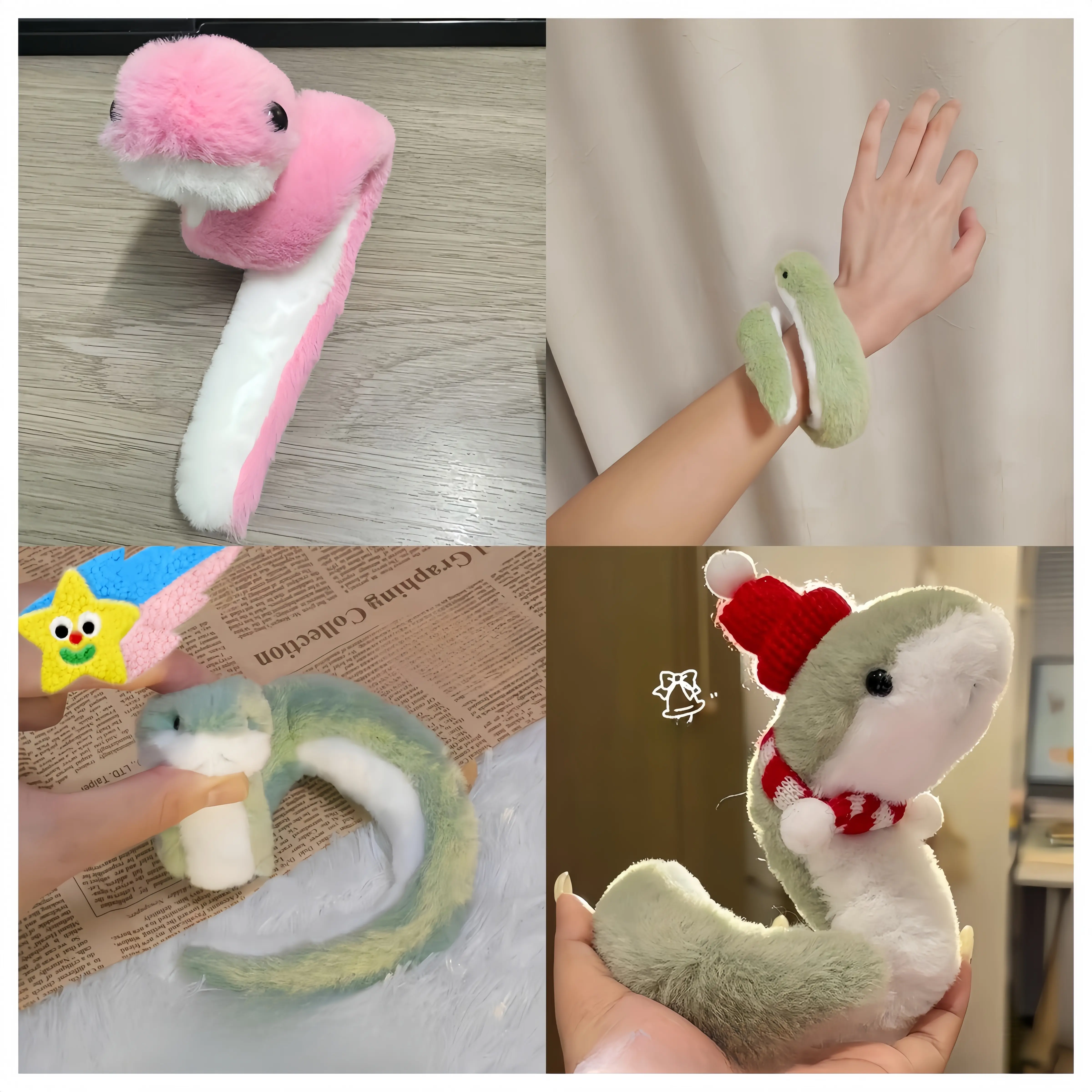 Snake Year Plush Toy Cute Soft Snake Doll Zodiac Gift for Kids Birthday Decoration