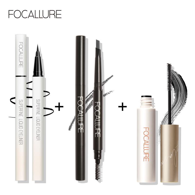  Bộ 3 sản phẩm Focallure gồm kẻ mắt + chì kẻ mày + mascara chống thấm nước 