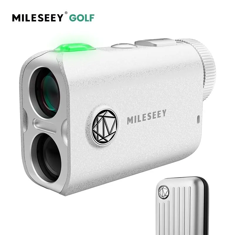 MiLESEEY PF1 All-weather Golf Range Finder, Pocket 1100 Yards Golf Rangefinder with Slope on/Off, 7.5° Wide Field of View, 0.1s Flag Lock Pulse Vibration, IP65 Waterproof, Scan Measurement