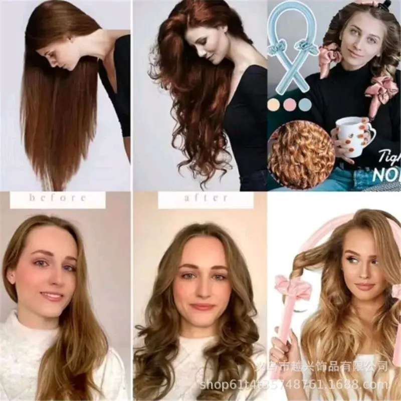 Alat keriting rambut pengeriting manual hair curly tanpa listrik heatless hair rollerr 1
