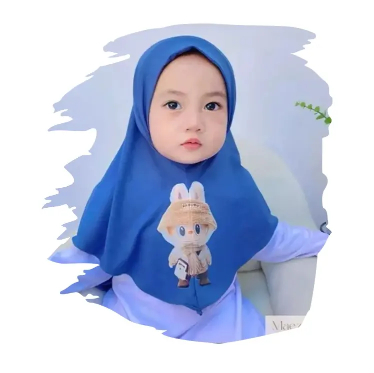 kerudung Labubu Anak perempuan Hijab anak instan Muslim 5