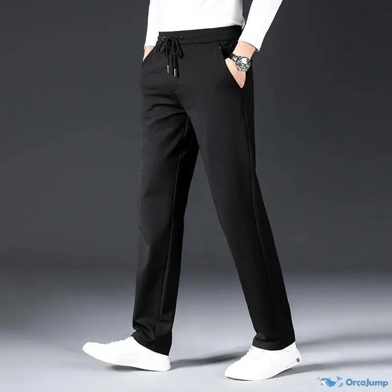 Celana Training Pria / Wanita Dewasa Panjang Unisex Kain Cepat Kering Pants Dingin Sweatpants Trening Training Jogging 8