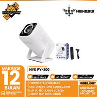 Gambar NYK PY-200 Mini Smart Android Projector 200 ANSI Lumens Full HD 1080P - Mini LCD Projector NYK Smart Android PY 200 dari GGSTORESBY Kota Surabaya 1 Tokopedia