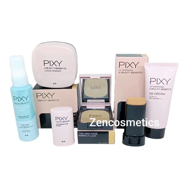 Pixy Paket Make Up/ Pixy Paket Lengkap/ Pixy Seserahan  Waterproof Lipstik [PTTZ0001] Blush Eyebrow 4