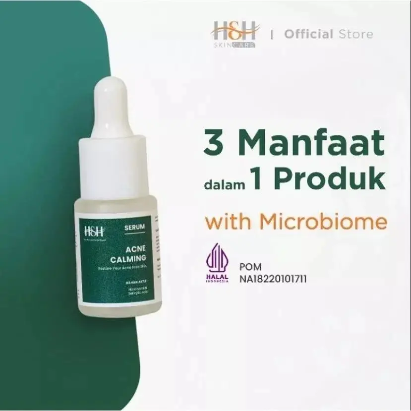 H&H Serum Acne Calming With Salicylic Acid / Serum Jerawat Membantu Mengurangi Jerawat, Beruntusan, Dan Komedo