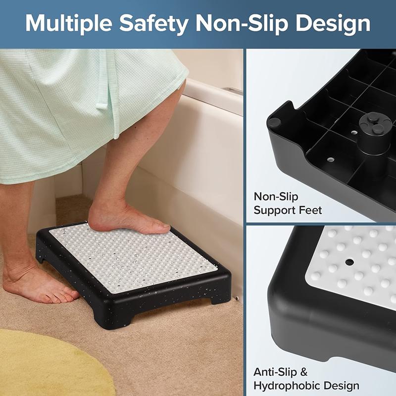 Mobility One Step Stool, Non-Slip Step Platform Indoor and Outdoor, Portable Step Riser for Adults & Seniors, Safety Step 2