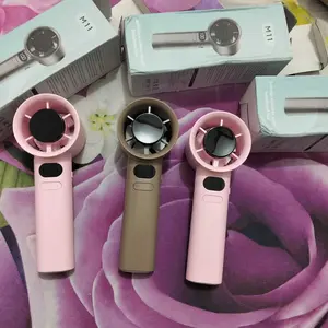[CID] Kipas Angin Mini Portable USB Genggam M11 Layar LED Angin Kencang 120 High Speed Handheld Fan Adjustable Fan Speed Digital Display