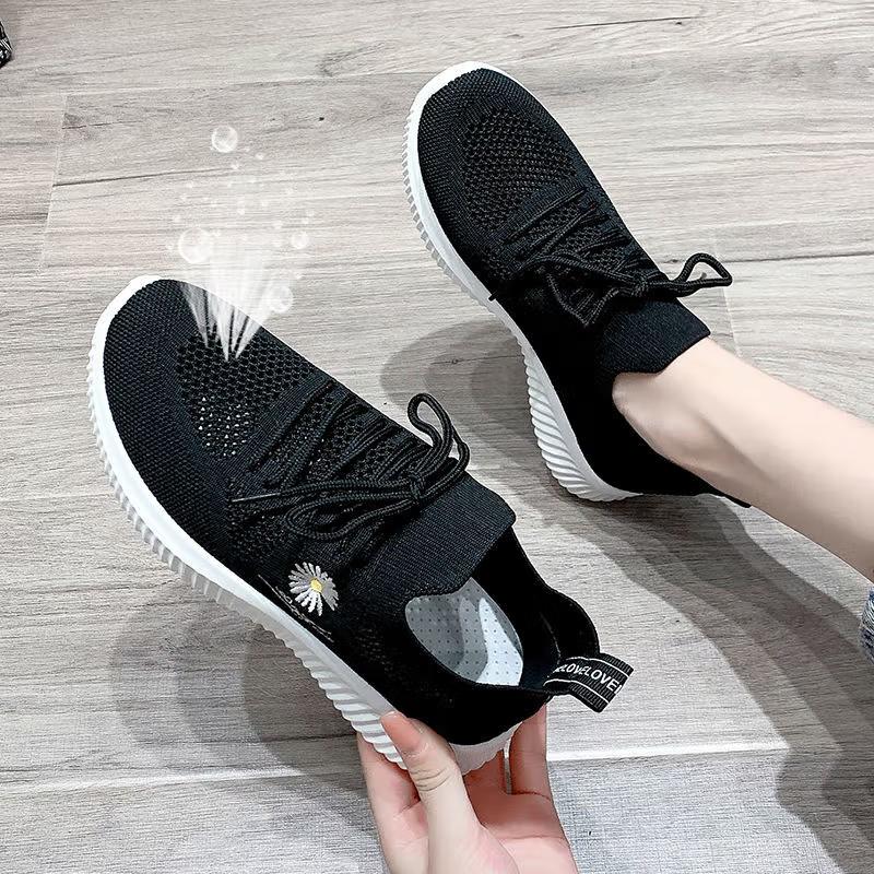 Product Introduction of Ladies' sports shoes new versatile small daisy thin casual shoes breathable mesh women's white shoes 31